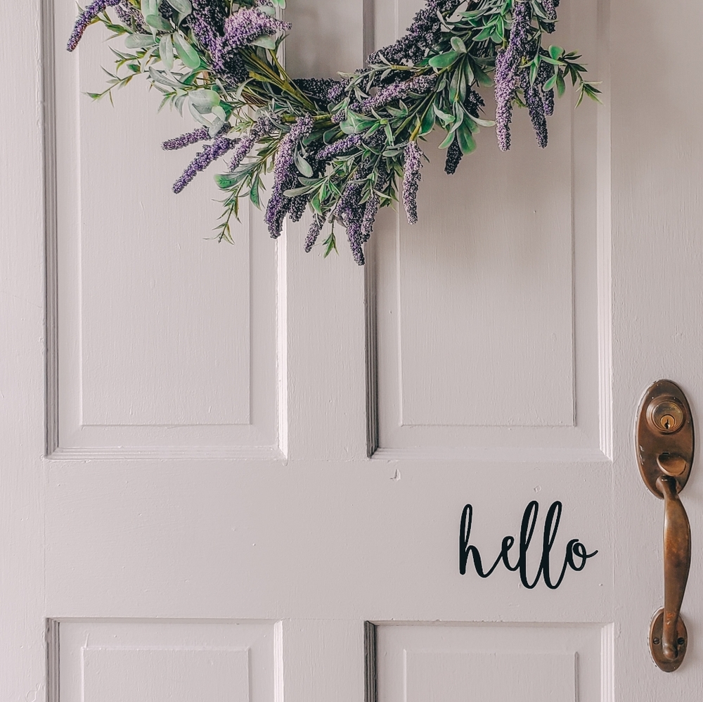 Front Door Greetings Decal